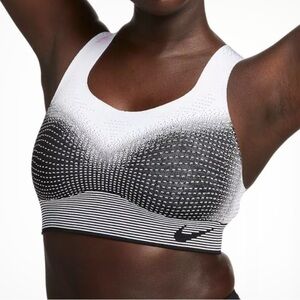 Women's Black and White Nike Sports Bra